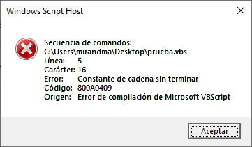 VBScript / Errores – El blog de Tinchicus